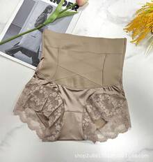 Pantalones de vientre fuerte para mujer, pantalones de vientre para mujer, cintura alta, moldeador de cuerpo, posparto, pantalones finos de verano de talla grande - Negro - Ver 2