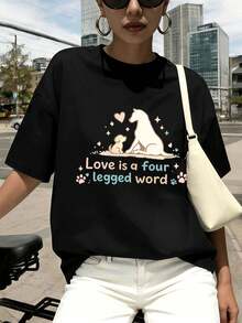Women T-Shirts - Black - View 1