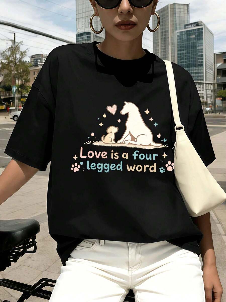 Women T-Shirts - Black - View 1