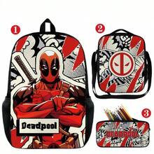 Bộ 3 món hộp đựng bút, balo, túi đeo vai in 3D họa tiết bầu trời sao, phụ kiện anime cho trẻ em. - Nhiều màu - Xem 2
