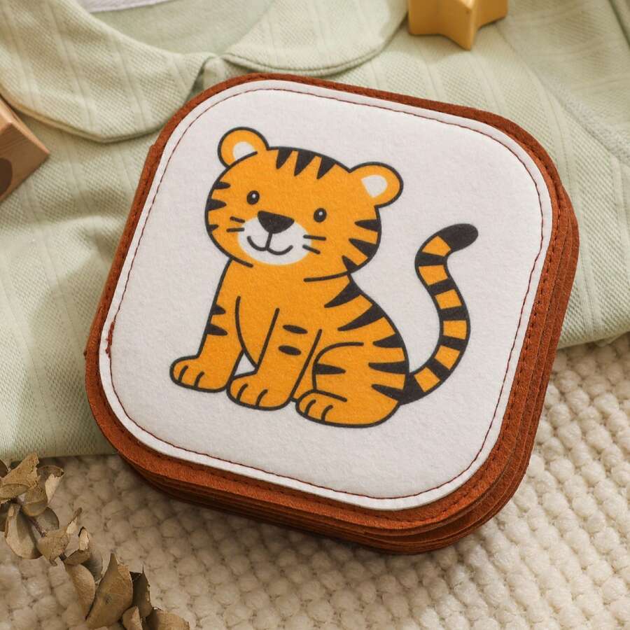 Baby Early Education Cloth Book Toy, Color Identification, Shape Recognition, Parent-Child Interactive Toy, Perfect Gift For Baby - 彩色 - 查看 1