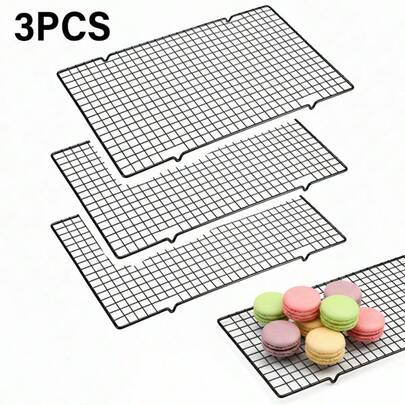 1/3 PCS Non-Stick Cooling Rack For Baking, Household Iron Cookie Cooling Tray, Dessert Cake Cooling Rack For Home Kitchen Restaurant