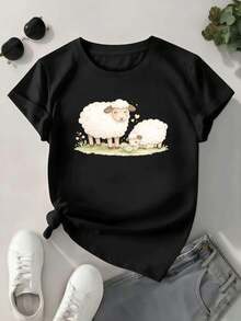 Women T-Shirts - Black - View 1