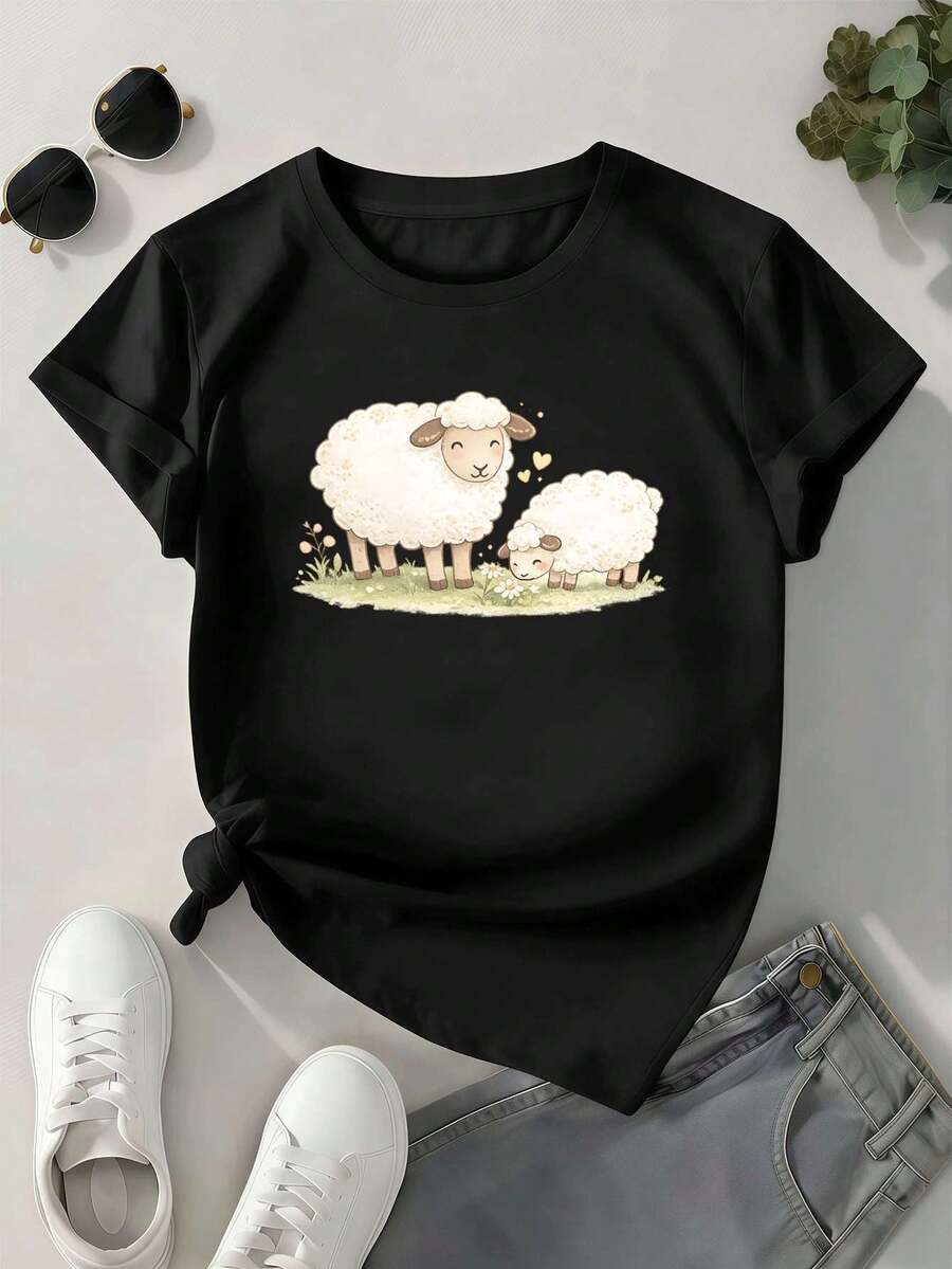 Women T-Shirts - Black - View 1