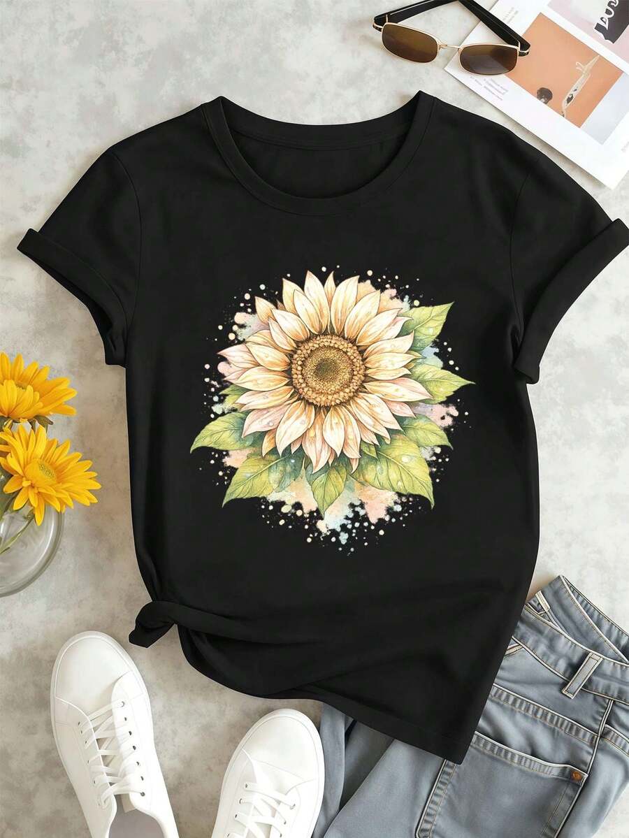 Women T-Shirts - Black - View 1
