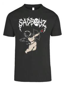 Playera Sad Boyz X Life Tour 2025 Junior H - Mlhj-0021 - Negro - Ver 2