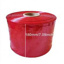 SISCCI 1m Length X 180mm Width Red Plastic Sausage Casing, Heat-Resistant Steaming And Boiling Red Sausage Film For Homemade, Commercial, Sausage, Grilled Sausage And Ham Sausage, Manual Sausage Stuffing Tool Casing - Red - View 7