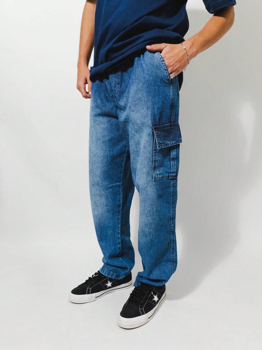 Unisex Cargo Jeans In Various Colors - Destruir - Ver 1