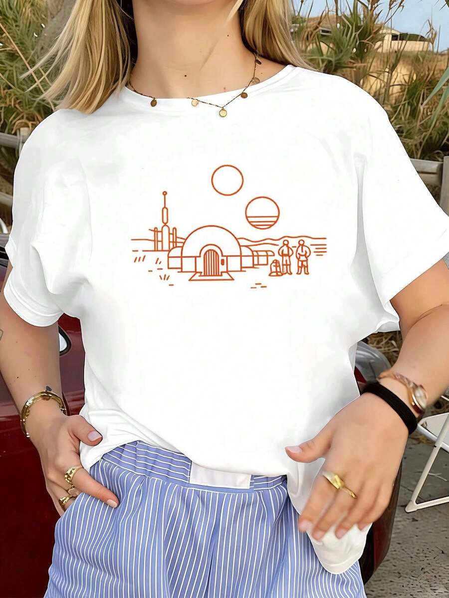 Women T-Shirts - White - View 1