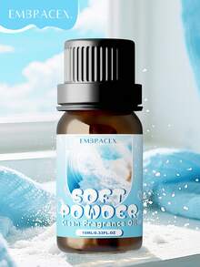 EMBRACEX. 10ml Olio Essenziale in Polvere Liscia, Diffusore da Interni, Creazione di Candele, Diffusore, Umidificatore, Olio Essenziale per Aromaterapia Auto, Regalo per le Vacanze, Vaniglia, Lavanda, Rosa, Sandalo - Cipria morbida - Visualizzare 2