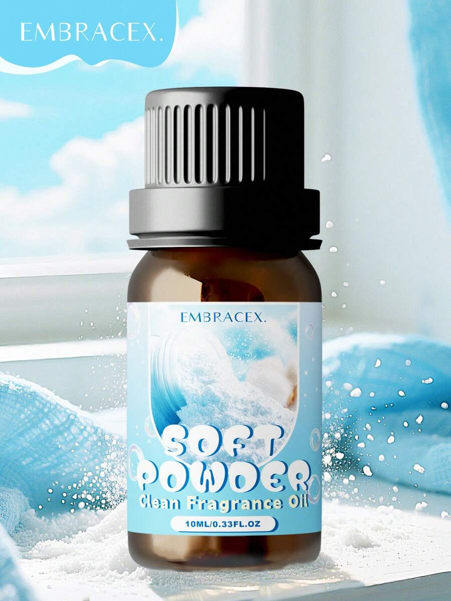 EMBRACEX. 10ml Olio Essenziale in Polvere Liscia, Diffusore da Interni, Creazione di Candele, Diffusore, Umidificatore, Olio Essenziale per Aromaterapia Auto, Regalo per le Vacanze, Vaniglia, Lavanda, Rosa, Sandalo