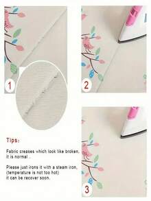 2 buah/Set Tirai Penghalang Cahaya, Serat Poliester Tenun Presisi Tinggi, Desain Cincin Atas, Tirai Motif Bunga Putih dan Emas, Cocok untuk Ruang Tamu, Kamar Tidur, Ruang Makan, Dekorasi Rumah - Emas Putih - View 11