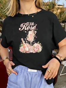 Women T-Shirts - Black - View 1