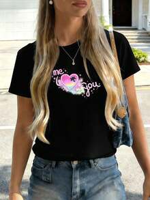 Women T-Shirts - Black - View 2