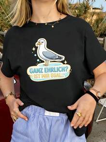 Women T-Shirts - Black - View 1