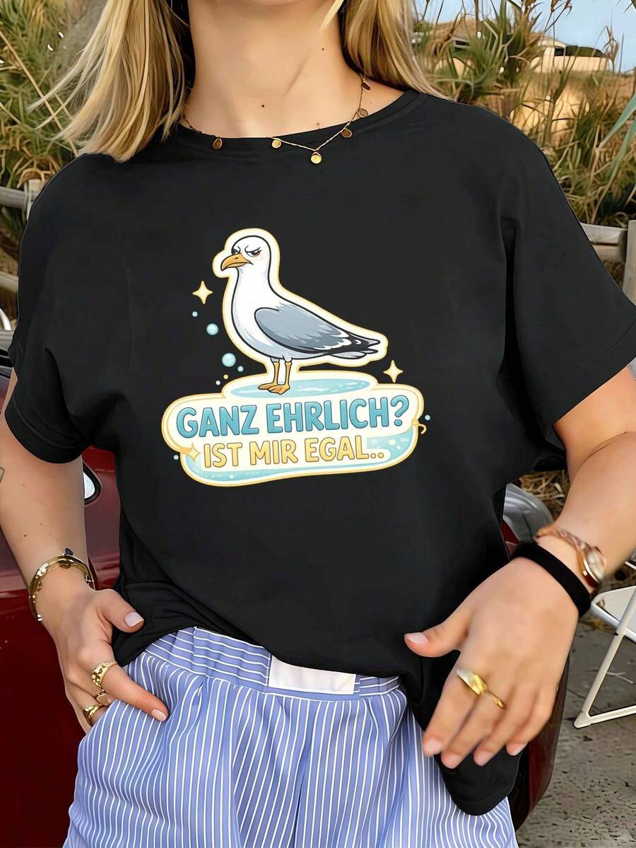 Women T-Shirts - Black - View 1