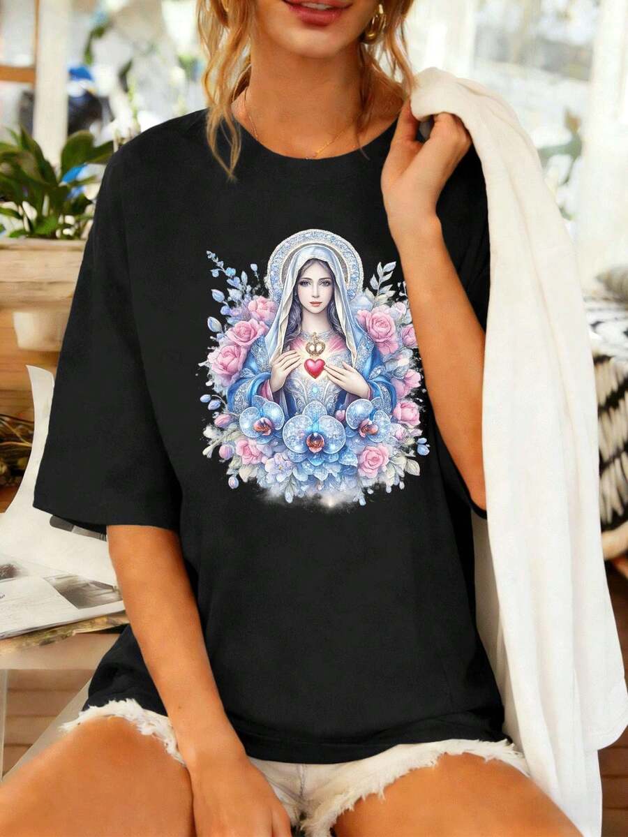Women T-Shirts - Black - View 1