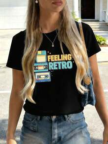 Women T-Shirts - Black - View 2