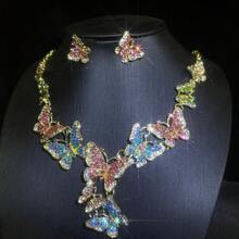 1 Set Bohemian Style Women's Jewelry Set Necklace Earrings 3 Pieces Set Suitable For Bride Wedding Banquet Evening Party Formal Occasions - Jewelry Set - View 11