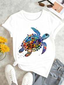 Women T-Shirts - White - View 2