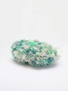 1个手工3D彩色网纱刺绣珍珠镶嵌手拿包，奢华女士正式礼服手提包，适合婚礼、宴会、派对等场合（花朵图案位置可能不均匀，这并非质量问题。如果您对此比较敏感，请谨慎购买。） - 綠色 - 查看 8
