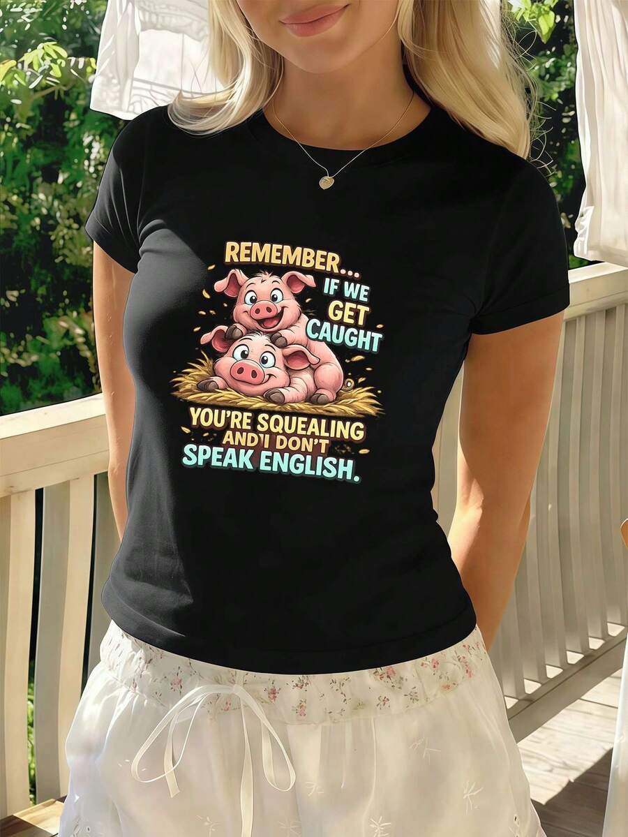 Women T-Shirts - Black - View 1