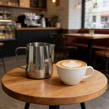 Cốc pha cà phê Latte Art kiểu retro mới, bình tạo bọt sữa miệng tròn, dụng cụ pha cà phê sữa di động, cốc rang cà phê kiểu Ý. - Nhiều màu - Xem 4