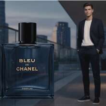 BLEU DE CHANEL Eau De Parfum Spray For Men 3.4oz 100ml Luxury Fresh Woody Aromatic Fragrance Long Lasting Clean Masculine Scent Citrus Incense Notes Designer Cologne For Daily Wear Work Evening Special Occasions Premium Signature Perfume Gift Idea For Him - 3.4盎司/100毫升 - 查看 3
