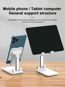 Tangle-Free Mini Foldable Phone Stand Foldable Adjustable Wireless Charging Phone Stand, Universal Slouchy Desktop Holder For Smartphone And Tablet Mother's Day Gift - Multicolor - View 4