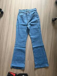 High Waist Push Up Shaper Black Flare Woman Jean - Blue - View 2