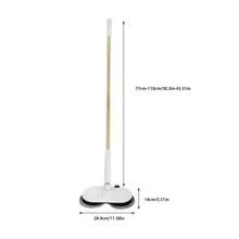 (11.38*5.51*30.31-43.31 In) Mop Mops For Floor Cleaning With 4 Pads, White Spin Mop For Hardwood Floor Cleaner Machine - A - 查看 4