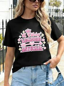 Women T-Shirts - Black - View 1