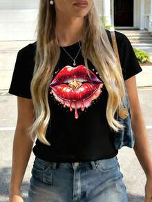 Women T-Shirts - Black - View 2