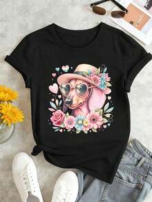 Women T-Shirts - Black - View 1