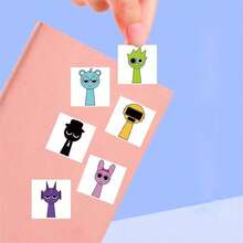 100pcs Incredibox Sprunki Cute Cartoon Game Stickers Roll, Waterproof Stickers Suitable For Kids Scrapbooking, Water Bottles, Party Favors - Multicolor - View 3