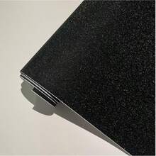 30cm*100cm 闪点黑色PET汽车贴膜，自粘式DIY，新手也能轻松上手，安装简便，移除后不留残胶，适用于全车车身、引擎盖、后视镜、内饰、轮毂等部位的定制。 - 閃點黑 - 查看 1