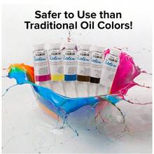 Lukas Mixable Oil Paint - Friendly, 37ml Set Of 6, Solvent-Artist Oil Paint With Lightfast Pigments And Beeswax Smooth Consistency, Soluble, Quick-Drying - Browns - View 3