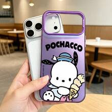 Ốp lưng điện thoại mềm hình hoạt hình dễ thương Sanrio Pompompurin, phù hợp với iPhone 17, 17 Pro Max, 17 Air, 15, 16 Plus, 15 Pro, 16 Pro Max, 14 Plus, 14 Pro, 13 Pro Max, 12 PM, 11 Pro, chống rơi vỡ. - Màu tím - Xem 2