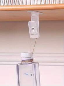 1 chiếc kẹp khăn đa năng có keo dính, móc vải, móc treo tường, móc treo đồ tiện dụng, giá để găng tay, giá sắp xếp đồ trên tường, móc đa năng, keo dính chắc chắn, giữ chặt, móc vải, giá treo khăn, sắp xếp tủ quần áo - trắng - Xem 5