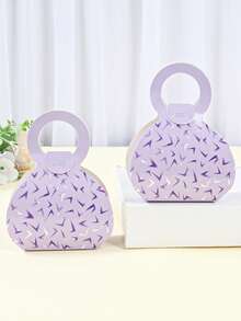 Lot de 12 boîtes à dragées violettes en forme de sac à main, idéales pour les fêtes K-pop (mariage, enterrement de vie de jeune fille, bébé douche, révélation du sexe du bébé, anniversaire), les fêtes d'anniversaire sur le thème des groupes féminins K-pop. - K-POP - Voir 2