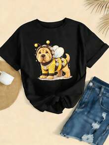 Women T-Shirts - Black - View 2