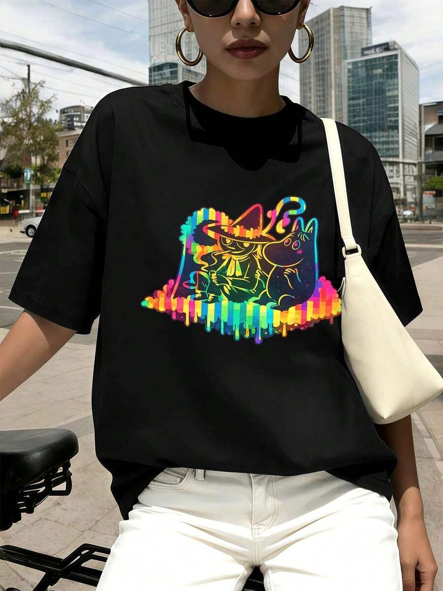 Women T-Shirts - Black - View 1