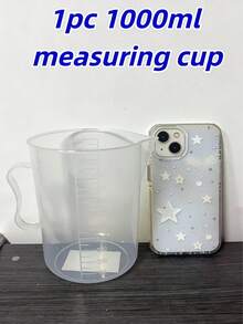 1 pieza Taza medidora de líquidos de plástico, taza multiusos para hornear y cocinar, herramienta esencial de cocina - Multicolor - Ver 17
