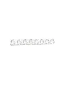 1-3pcs Wall Mounted Necklace Organizer Rack, Wall Hanging Jewelry Holder Hook For Necklaces, Rings, Earrings, Bracelets - Clear - View 8