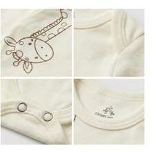 Baby Set: Bodysuit + Pants, 100% Cotton Suedine, Minimalist,  Collection, Neutral, Unisex, Sizes Newborn To Extra Large. - Hươu cao cổ - Xem 5
