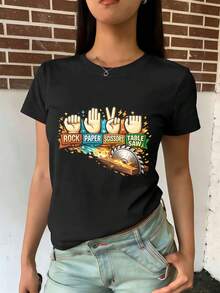 Women T-Shirts - Black - View 2