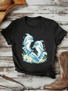 Women T-Shirts - Black - View 1