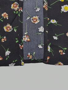 Vestido largo con dobladillo asimétrico y estampado floral para mujer Vestido midi sin mangas estilo bohemio para uso diario Vacaciones en la playa - Rojo - Ver 4