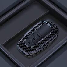 Funda de fibra de carbono ABS para llave de coche para Prius, Camry, Corolla, CHR, C-HR, RAV4, Land Cruiser, Prado, soporte de llavero, accesorios - Dos llaves - Ver 7