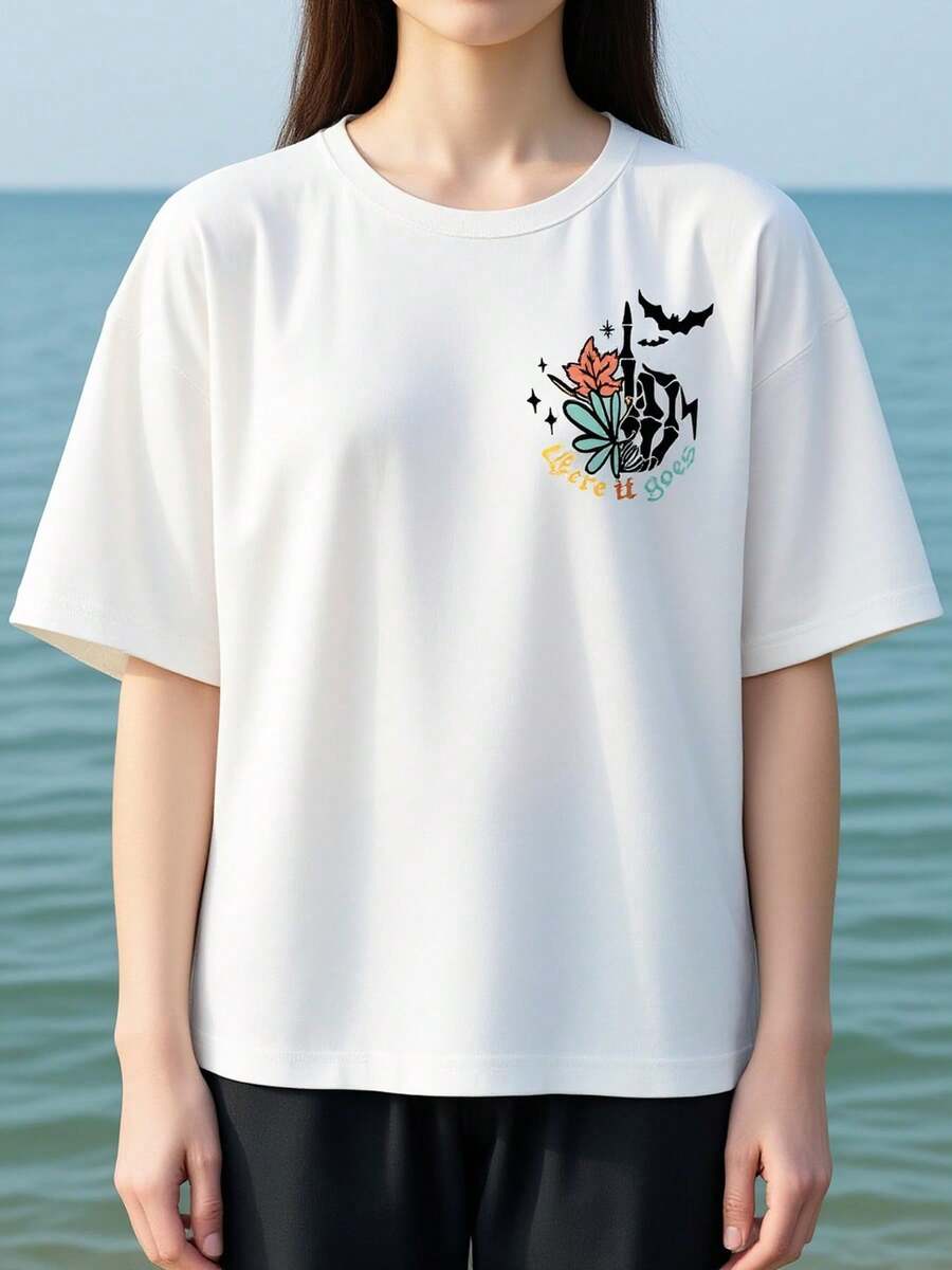 Women T-Shirts - White - View 1